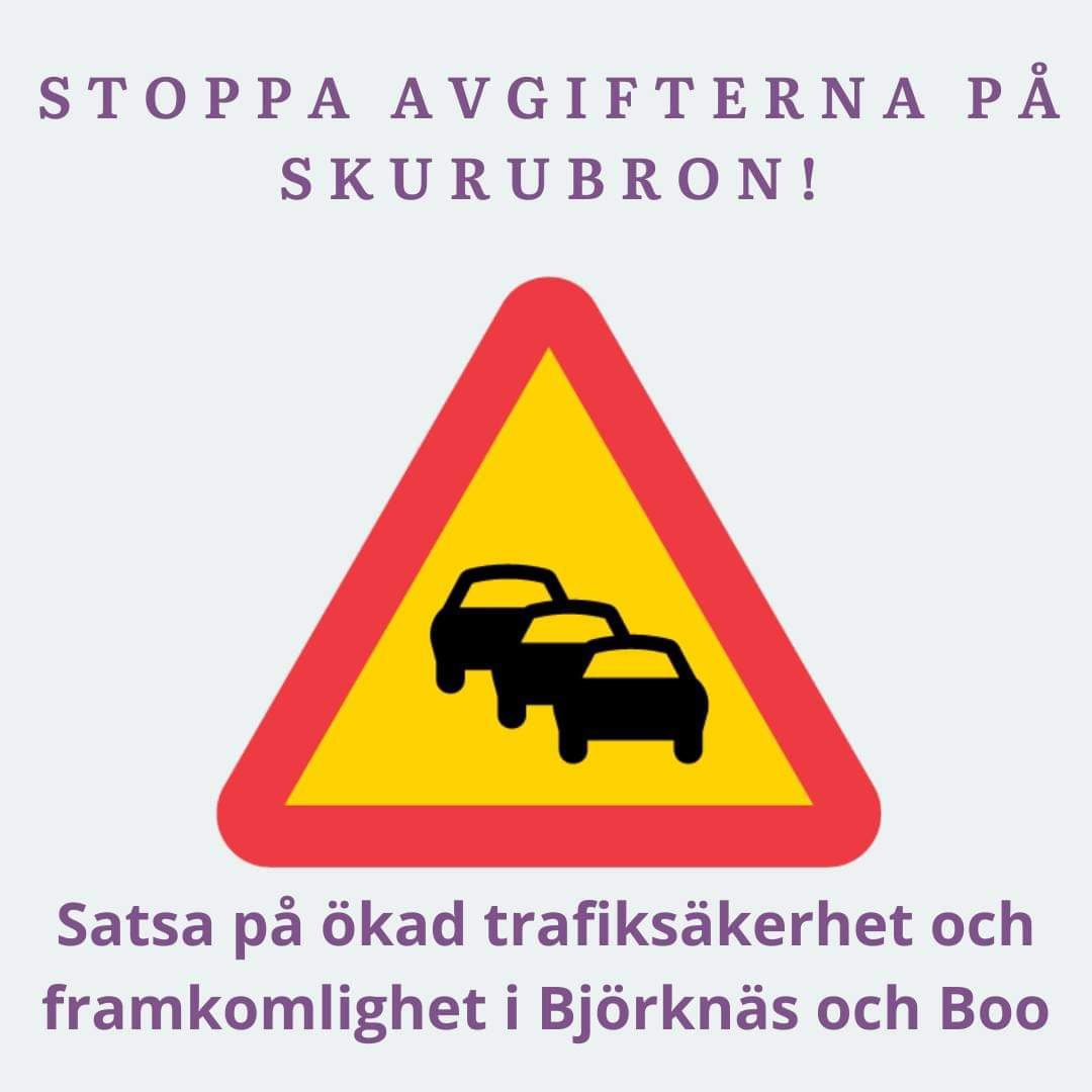 Stoppa avgifterna på Skurubron