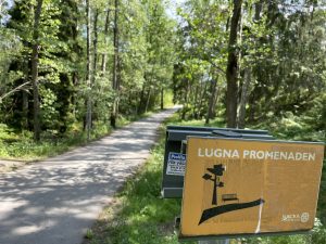 Lugna promenaden i Vinterbrinksskogen på sommaren från Fisksätra till Igelboda