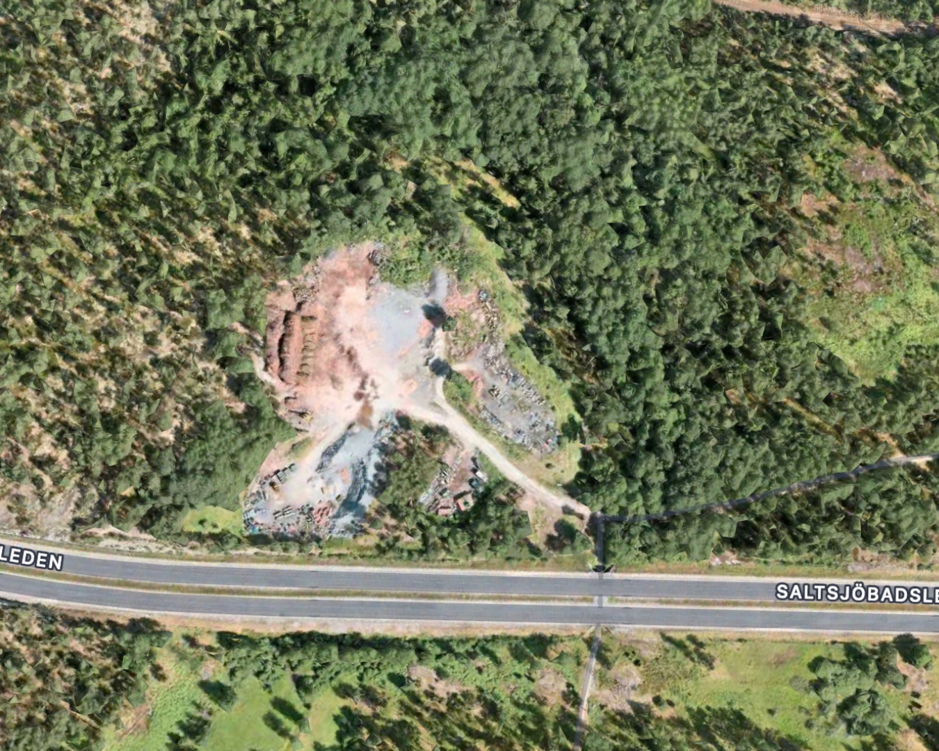 Flygbild över Gungviken idag